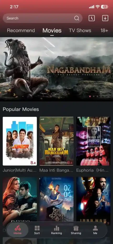 Zunc Movie App 2